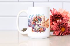 Colorful Baby Unicorn Italian Street PNG Product Image 2