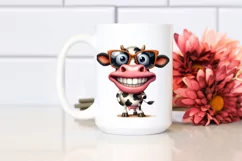 Cow Sunglasses Big Eyes Confused Goofy Smile Product Image 2