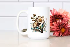 Detailed Wooden Stained Freesia Product Image 2