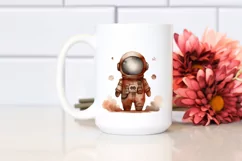 Whimsical Astronaut Girl Clipart Product Image 2