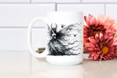 Washed Gothic Fairy | Watercolor Clipart Product Image 2