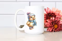 Funny Baby Duck with Huge Eyes PNG Product Image 2
