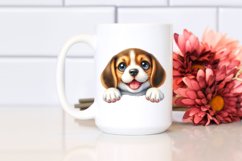 Funny Baby Beagle Watercolor Clipart Product Image 2