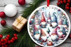 Colorful Winter Gnomes Christmas PNG Product Image 2