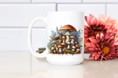 Mushroom Watercolor Splash PNG Product Image 2