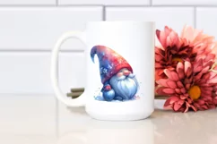 Washed Vibrant Watercolor Gnome PNG Product Image 2