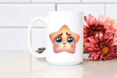 Funny Baby Face Expressive Star PNG Product Image 2