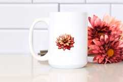 Abstract Zinnia Stained Clipart Product Image 2