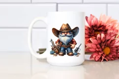 Detailed Vibrant Cowboy Gnome PNG Product Image 2