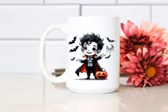 Funny Vampire Halloween Clipart PNG Product Image 2