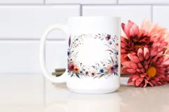 Colorful Watercolor Wild Frame | Sublimation Clipart Product Image 2