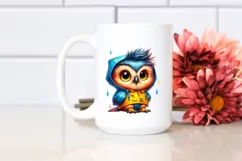 Cute Baby Owl Sitting PNG Product Image 2