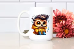 Cute Baby Owl Sitting PNG Product Image 2
