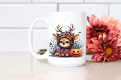 Vibrant Baby Elk Halloween Clipart Product Image 2