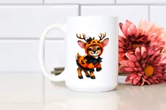 Vibrant Baby Elk Halloween Clipart Product Image 2