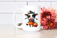 Vibrant Baby Cow Halloween Clipart Product Image 2