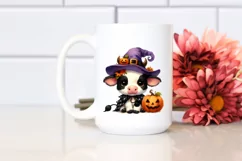 Vibrant Baby Cow Halloween Clipart Product Image 2