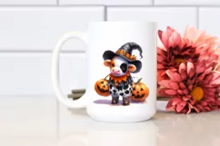 Vibrant Baby Cow Halloween Clipart Product Image 2