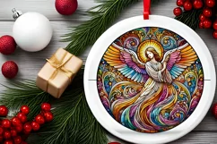 Round Christmas Ornament Sublimation|Clipart Product Image 1