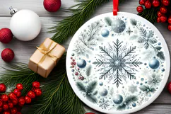 Round Christmass Ornament PNG Product Image 2