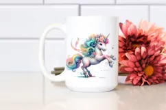 Baby Unicorn in Dance Hall PNG Product Image 2