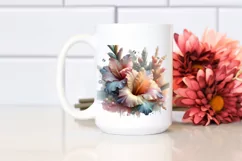 Abstract 3D Looking Pastel Shiny Gladiolus, High-Res PNG Product Image 2
