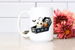 Cute Baby Snail Popping Out from Coffin, High-Res PNG Product Image 2