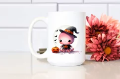 Cute Baby Octopus Halloween PNG Product Image 2