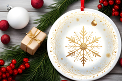 Round Christmass Ornament PNG Product Image 2