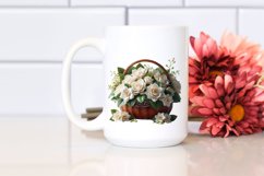 Gardenia Shiny Basket Clipart Product Image 2