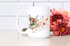 Colorful Tumbling Fairy with Spring Petals | Clipart Product Image 2