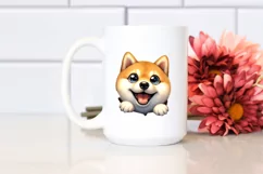 Enthusiastic Funny Shiba Inu | Sublimation | Clipart Product Image 2