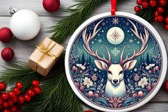 Round Christmas Ornament Sublimation|Clipart Product Image 1