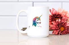 Baby Unicorn in Urban Scene PNG Product Image 2