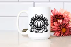 Pumpkin Season Crest with Pumpkin PNG Product Image 2