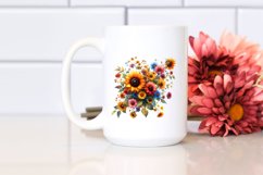 Colorful Sunflower Watercolor, Transparent PNG Product Image 2
