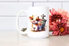 Cute Baby Cow with Grave | Clipart Product Image 2
