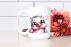 Baby Dove Portrait Big Eyes Clipart Product Image 2