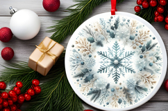 Round Christmass Ornament PNG Product Image 2