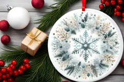 Round Christmass Ornament PNG Product Image 2