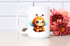 Vibrant Colorful Brownish Sewed Bee Clipart Product Image 2