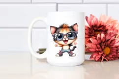 Baby Cat Sunglasses Large Shoes Clipart Product Image 2