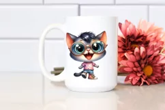 Baby Cat Sunglasses Large Shoes Clipart Product Image 2