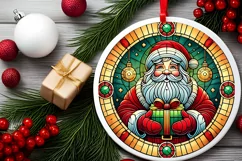 Round Christmas Ornament Sublimation|Clipart Product Image 1