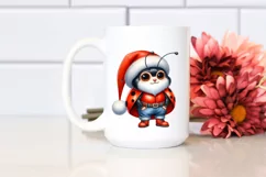 Big-Eyed Ladybug in Santa Suit | Clipart Product Image 2