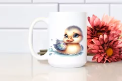 Cute Baby Duck with Big Eyes PNG Product Image 2