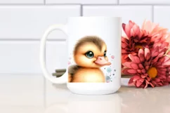 Cute Baby Duck with Big Eyes PNG Product Image 2
