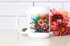 Watercolor Luxury Flower Splash Clipart Product Image 2