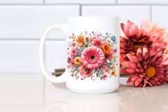 Colorful Gerbera Flowers Clipart Product Image 2