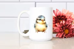 Cute Baby Bird Sitting PNG Product Image 2